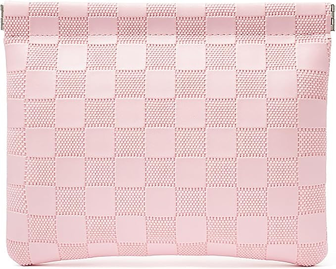 Leather Pocket Cosmetic Bag for Purse,Coin Purse Lipstick Cosmetic Accessories Organizer, Travel ... | Amazon (US)