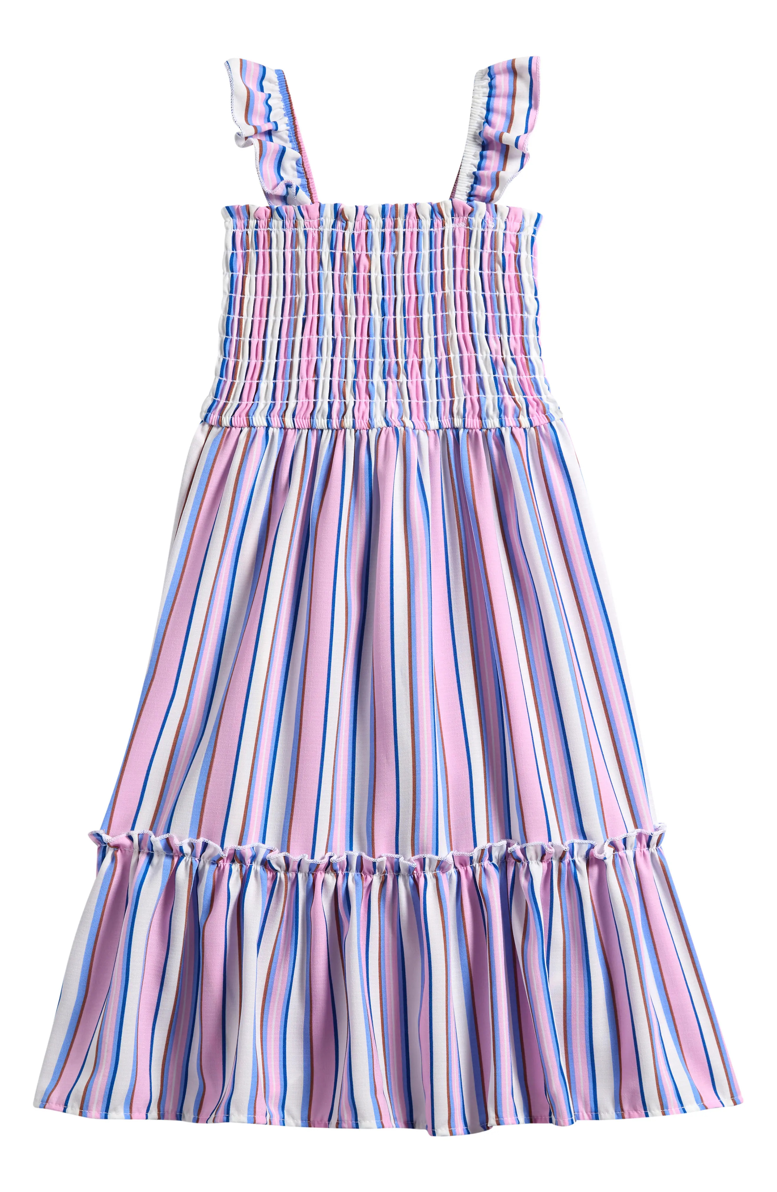 FLORIA Kids' Ruffle Seersucker Dress (Women) | Nordstrom | Nordstrom