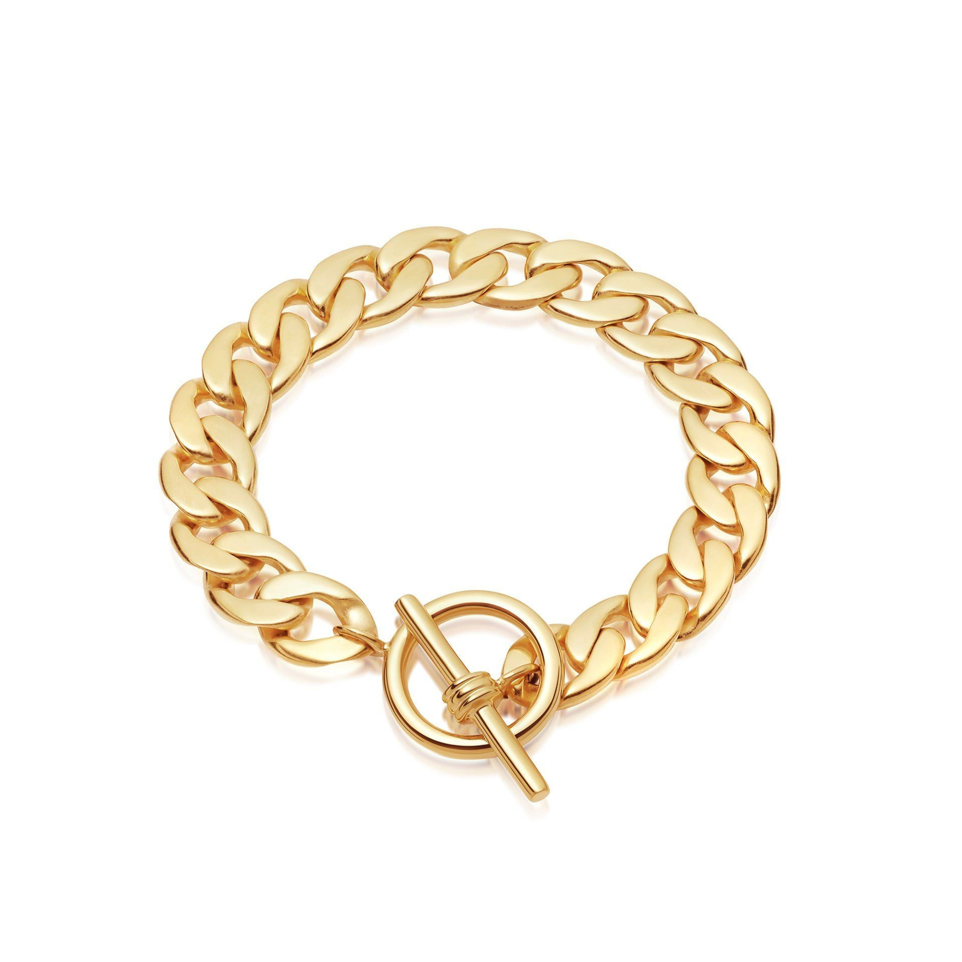 Lucy Williams Gold T Bar Chunky Chain Bracelet | Missoma
