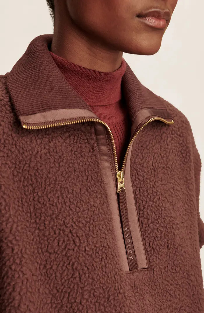 Roselle Recycled Polyester Fleece Half Zip Pullover | Nordstrom