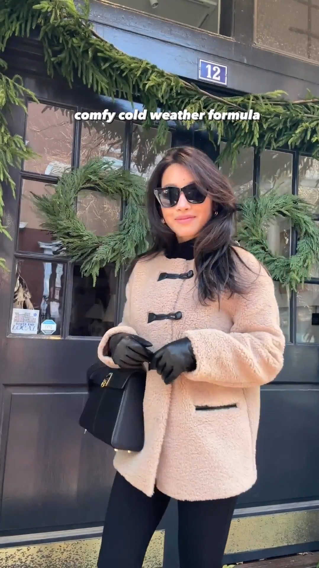 Under “similar” - I found and linked another very cute sherpa jacket that looks a little more plush- no petite sizing but fully stocked in xxs regular and up!

 • jcrew factory coat in petite xxs. Cozy and warm for a fall weight jacket. Wearing with thermals under for colder weather. This jacket is a straighter cut oversized fit with room to layer. 

• quince pointe stretch pants size 0 25” inseam. Runs small - these are snug on me.

• gentle souls suede ankle boots size 5.5. Runs a little narrow so size up if between sizes. Comfy, well cushioned, and with arch support inside 

Also wore this outfit with my nordstorm Chelsea boots size 5. For the Nordstrom Miah style, size down if between half sized 

• leather cashmere lined gloves size 6, prior season version 

• cafune stance bag - not linkable 

• uniqlo thermal turtleneck Xxs. I own several of these! Make sure to get the Ultra Warm and a pair of the leggings too while you’re at it. I wear the kids leggings 11/13. 

Casual outing holiday shopping outfit, Christmas market outfit, cozy fall winter style#LTKHoliday

#LTKGiftGuide #LTKSeasonal