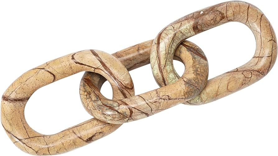 Bloomingville Decorative Marble Chain, Variegated Brown Tones | Amazon (US)