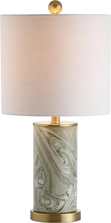 JONATHAN Y JYL3012A Swirl 20.5" Ceramic LED Table Lamp Contemporary Transitional Bedside Desk Nig... | Amazon (US)