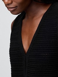 100% Cotton Crochet Hook-Front Vest | Gap (US)
