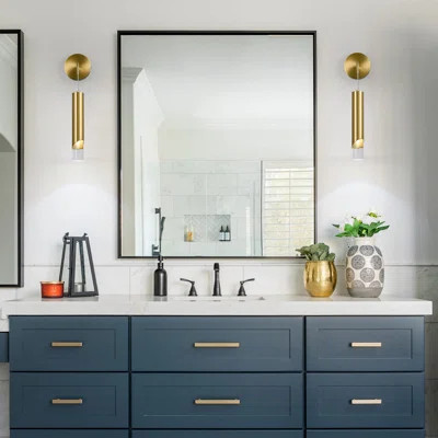 Modern LED Wall Lights Gold Wall Sconces Acrylic Wall Lighting Bathroom Vanity Light Fixture Indoor Wall Fixture for Bedroom Bedside Corridor Hallway | Wayfair North America