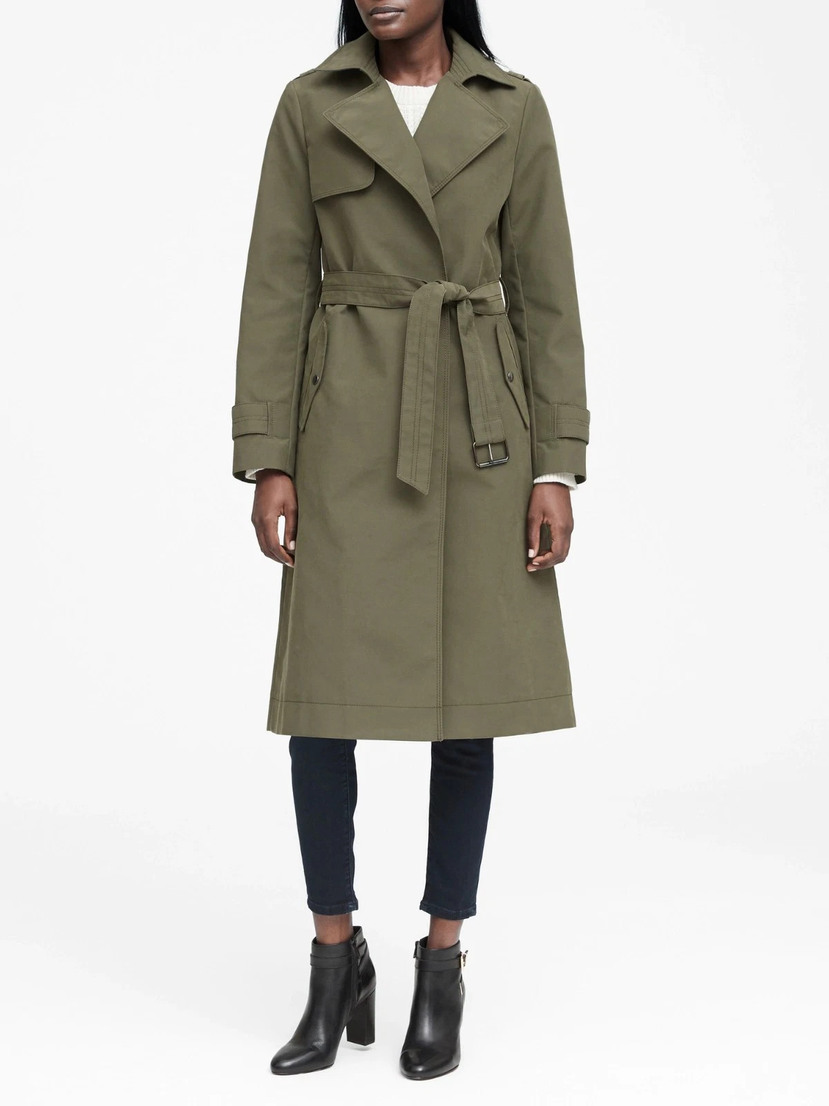 Banana Republic Utility Trench Coat, Flight Jacket Green SIZE S    #361545 E1204  | eBay | eBay US