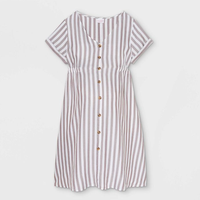 Short Sleeve Button-Down T-Shirt Maternity Dress - Isabel Maternity by Ingrid & Isabel™ | Target