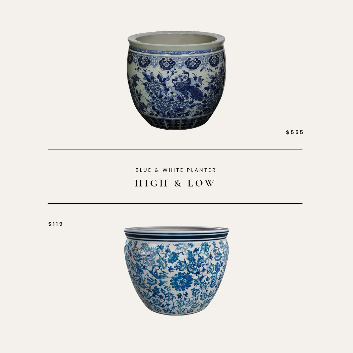 High / Low : Blue & White Planter 

 

#LTKHome