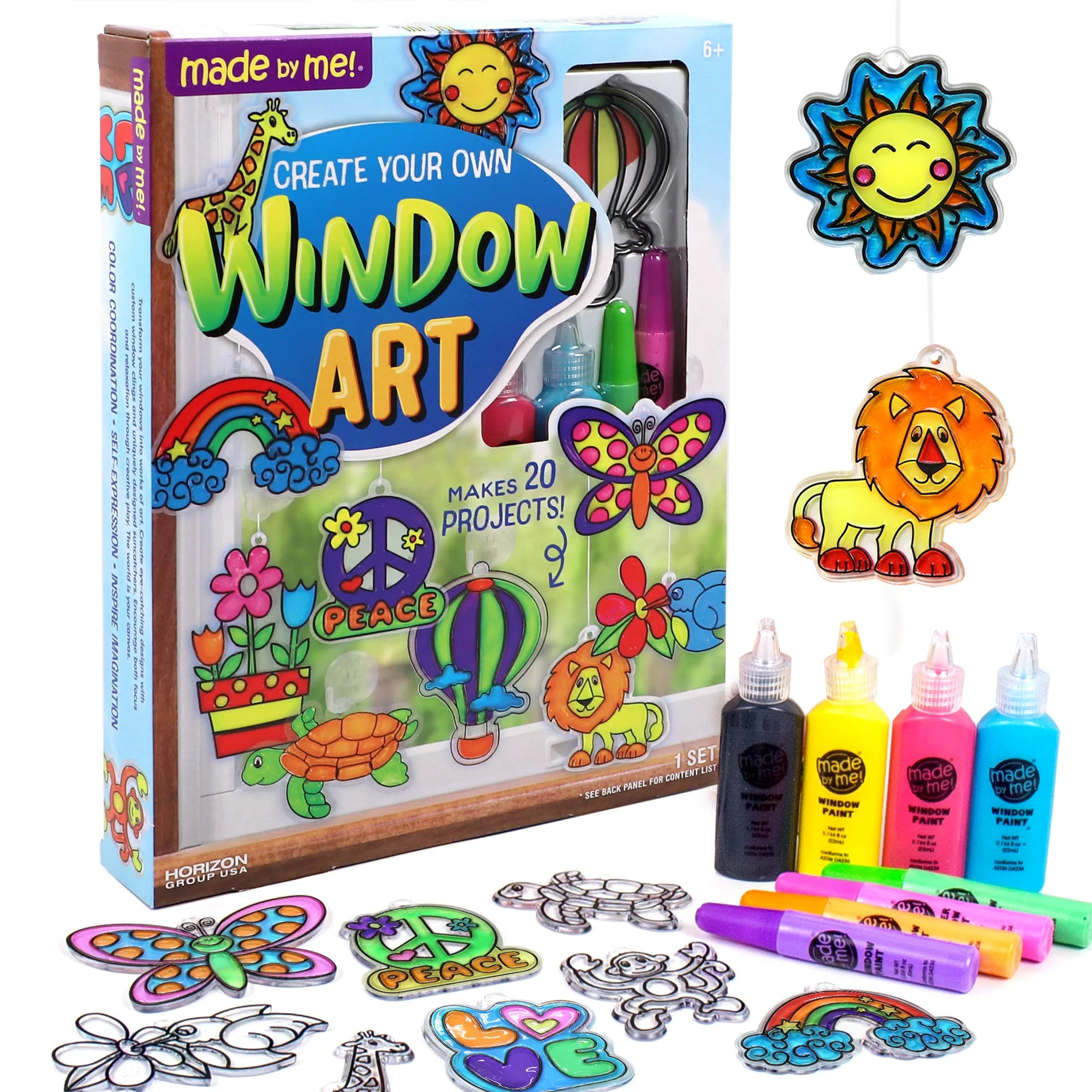 Made By Me Create Your Own Multicolor Window Art, Art & Craft Kits, Child, Ages 6+ | Walmart (US)