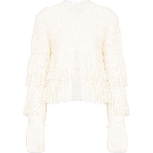 Women's Sola Knit Jacket, Cream | Maisonette
