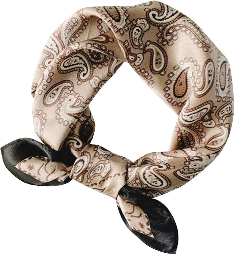 MEISEE Mulberry Silk Scarfs Women Small Square Scarf 21" x 21" Breathable Lightweight Neckerchief... | Amazon (US)