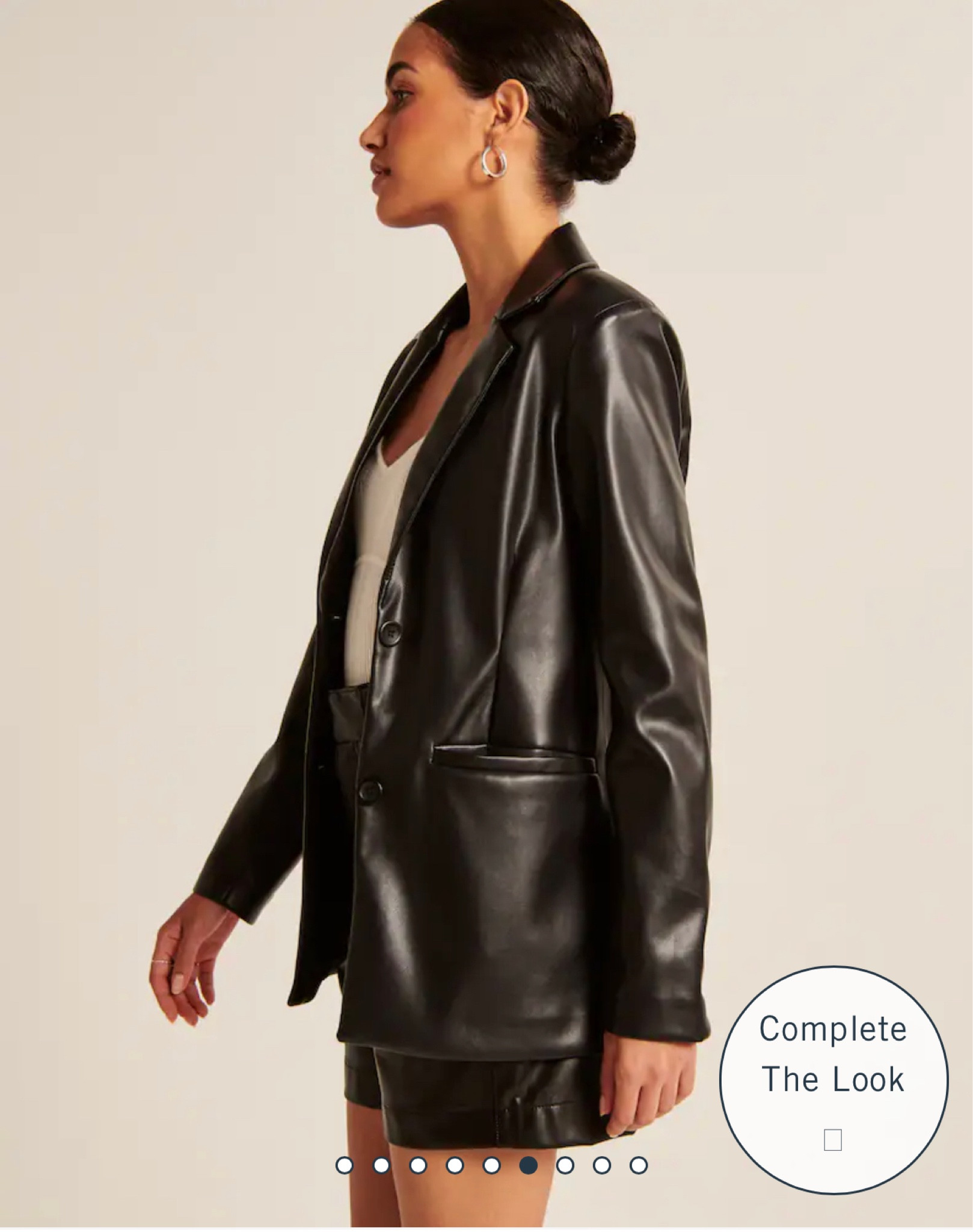 Faux leather blazer 

#LTKSeasonal #LTKsalealert #LTKstyletip