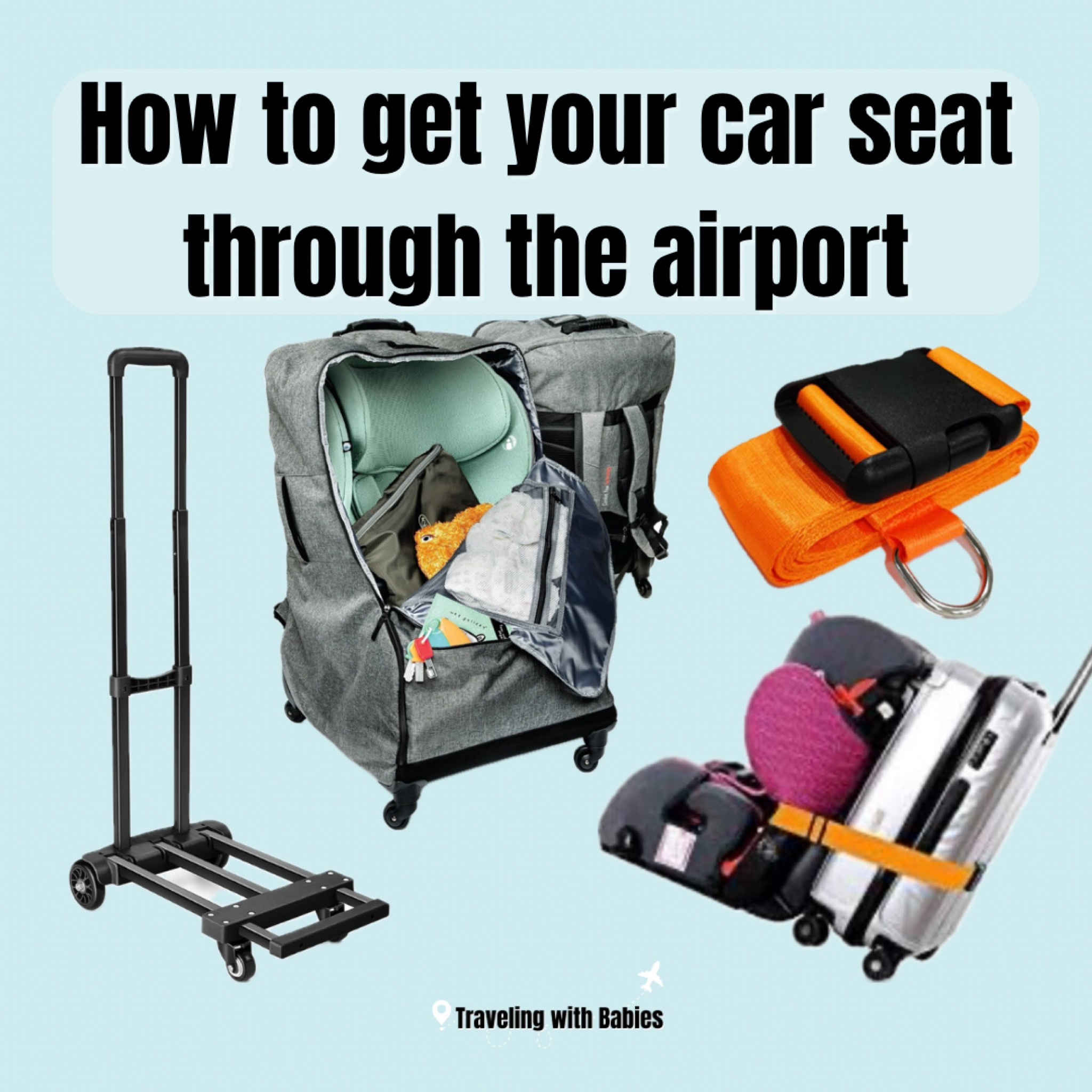 Getting your car seat around the airport is not the easiest task 💪🏻

These are my top three recommended products for getting your car seat around depending on the other surrounding circumstances of your travel.

#LTKFamily #LTKTravel #LTKBaby