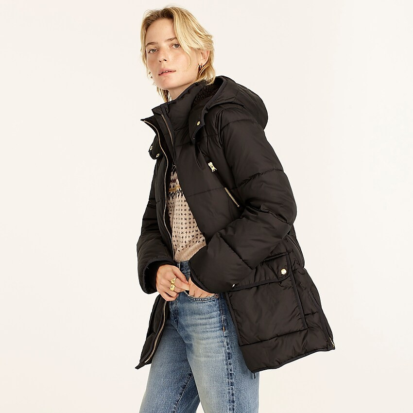J.Crew: Chateau Puffer Jacket With PrimaLoft® For Women | J. Crew US