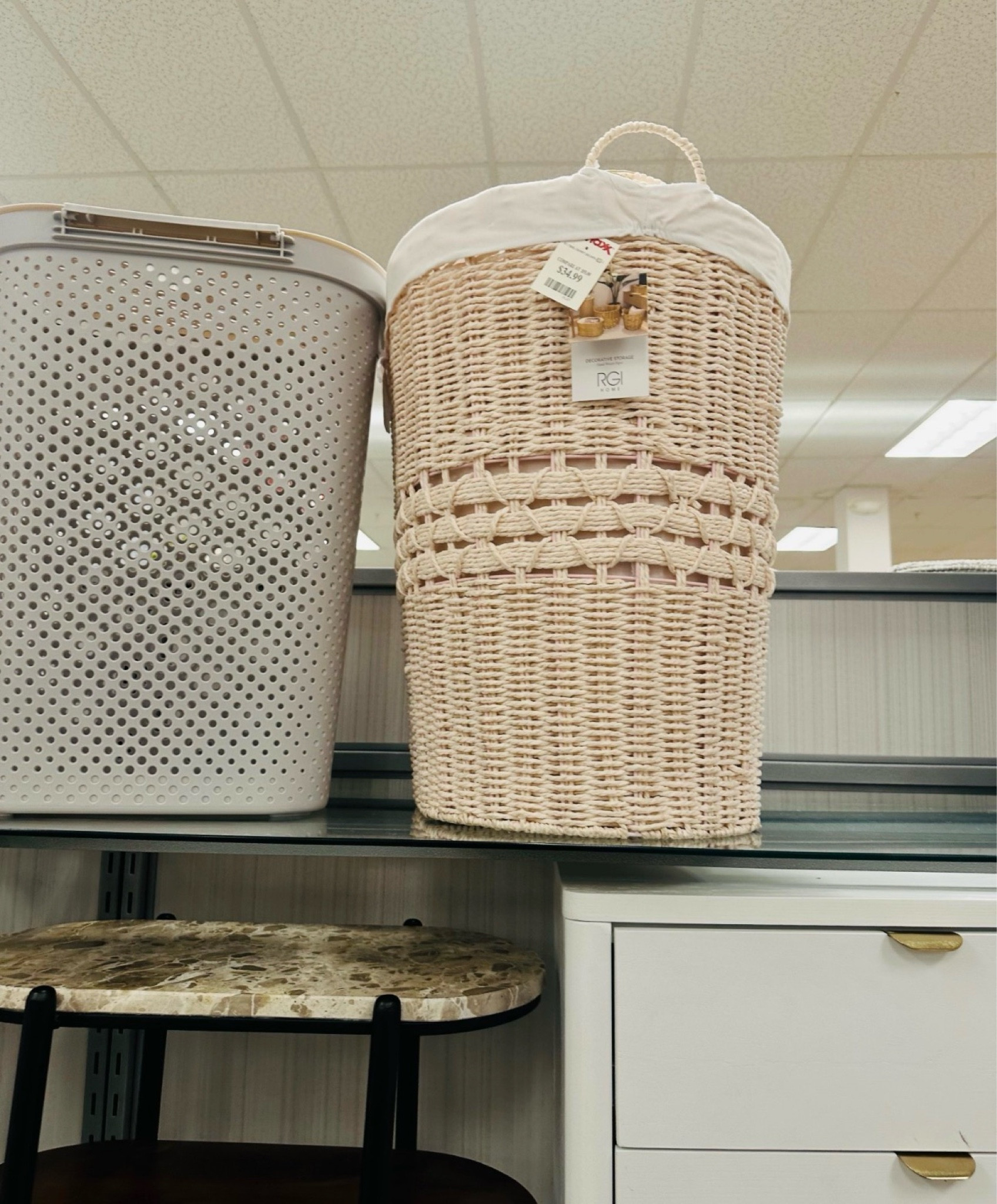 Proof that functional can be beautiful. This woven RGI Home hamper is the perfect way to hide the laundry pile, and these $25 Dwell Studio pillows are such a steal for an instant sofa upgrade. Grab these before they’re gone! ✨