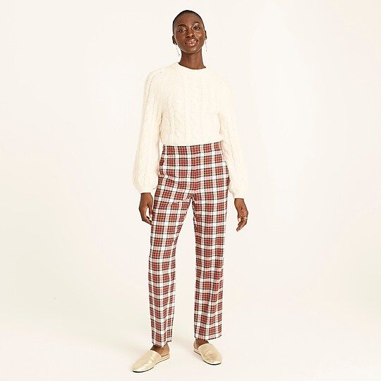 Pull-on straight-leg bi-stretch wool pant in Snowy Stewart tartanItem BD276 
 
 
 
 
 There are n... | J.Crew US