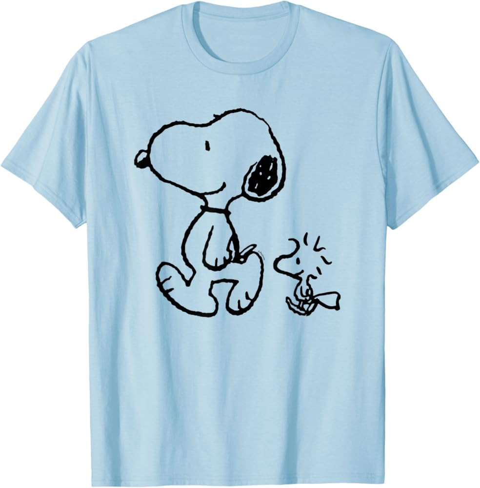 Peanuts - Snoopy Woodstock Walk T-Shirt | Amazon (US)