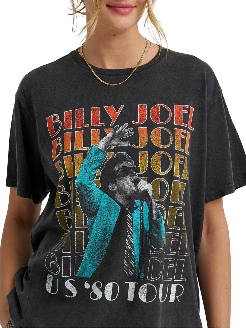Lee® Women's Short Sleeve Billy Joel Graphic Tee, Sizes S-3XL | Walmart (US)
