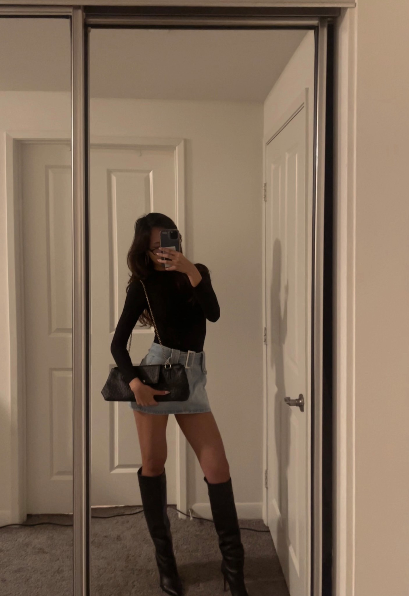 Denim skirts and knee-high boots will always be a constant fall trend in my book. It’s the kind of pairing that transitions effortlessly from cozy daytime outings to festive evening plans. Add a soft knit, a structured coat, or a little sparkle and you’re instantly holiday-ready without overthinking it.

I’ve linked similar denim skirts and knee-high boots so you can recreate this timeless holiday look too ✨

#LTKFindsUnder100 #LTKHoliday #LTKootd