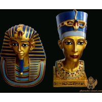 Breathtaking Statues Of Tutankhamun & Nefertiti - Most Realistic Egyptian King Tut Mask Nefertitis Bust Handmade in Egypt | Etsy (US)