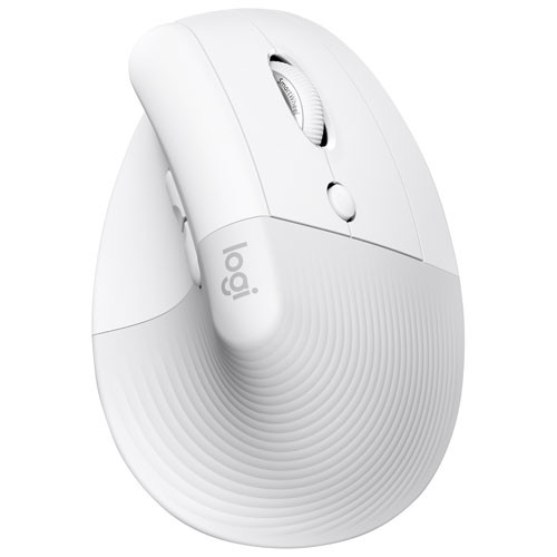 Logitech Lift Ergonomic 4000 DPI Wireless Mouse for Mac - Off-White | Best Buy Canada