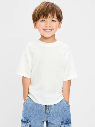 Oversized Short-Sleeve Heavyweight T-Shirt for Toddler Boys | Old Navy (US)