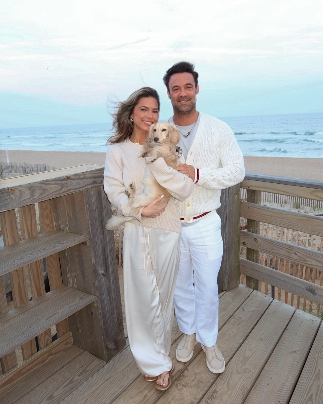 Beach days, matching neutrals, and our favorite little third wheel 🤍 

 #LTKdayinmylife #LTKgrwm #LTKootd