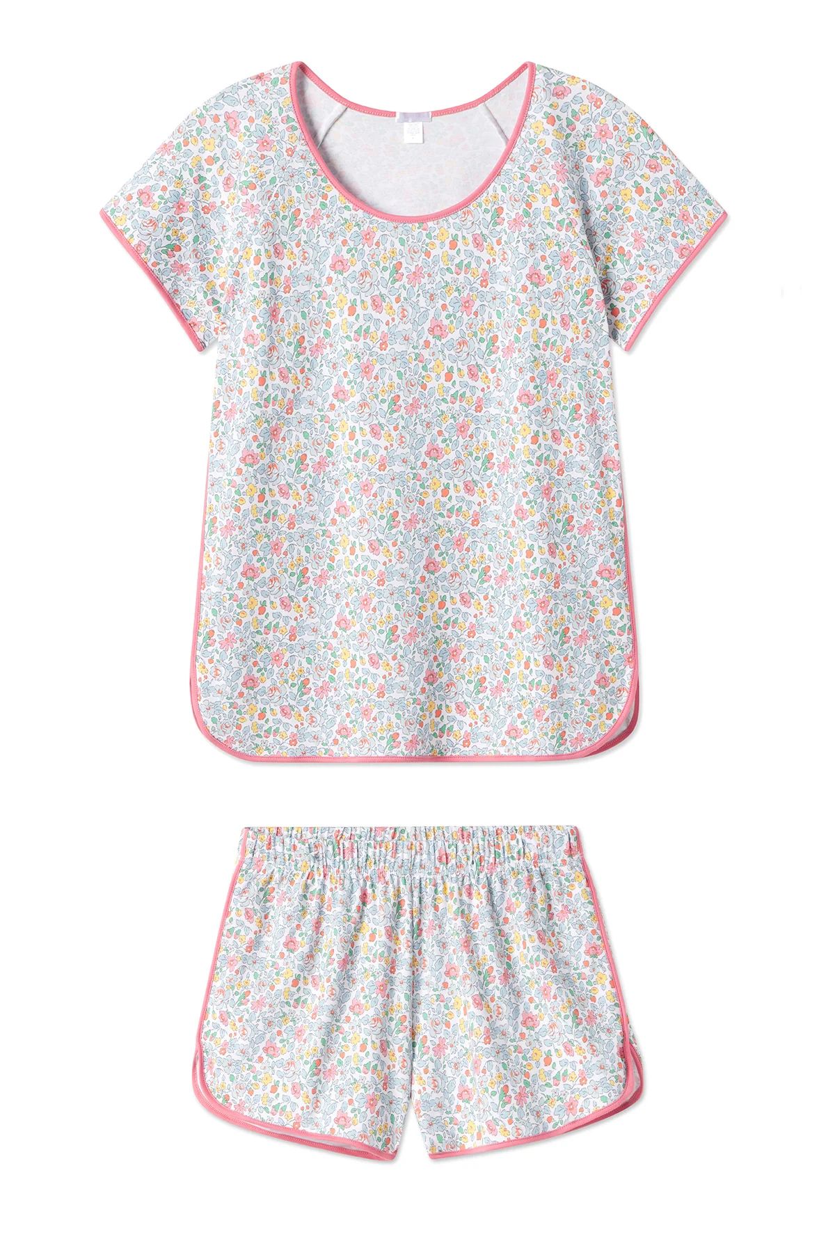 Pima Shorts Set in Elizabeth Floral | Lake Pajamas