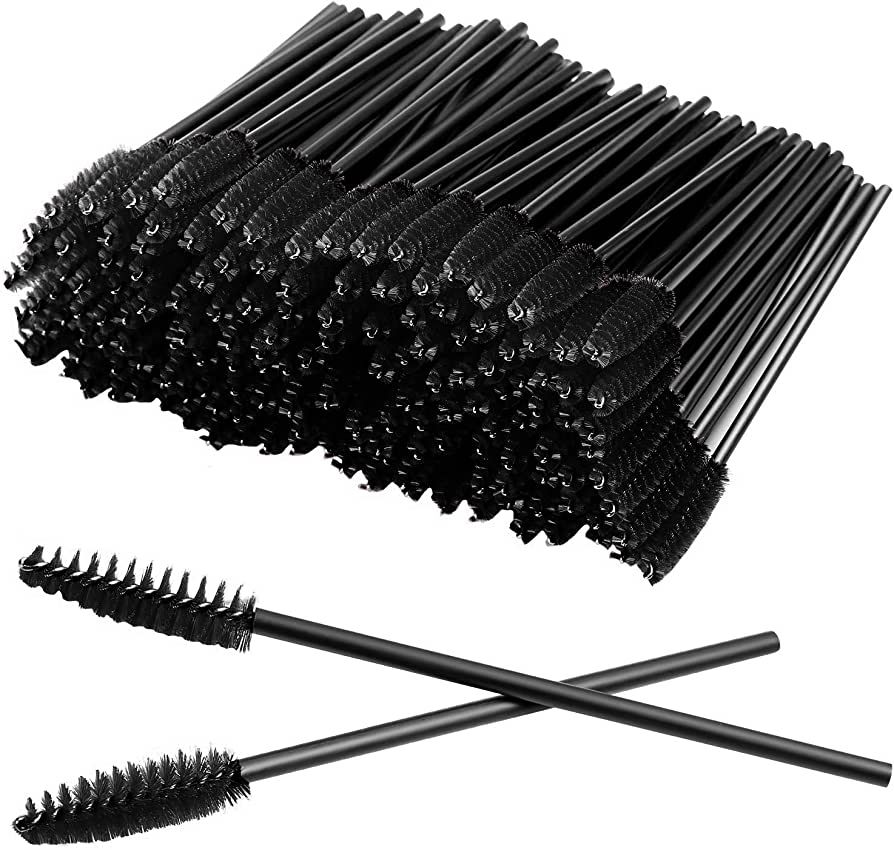 GUMIKE 100 Pcs Disposable Eyelash Mascara Brushes for Eye Lashes Extension Eyebrow and Makeup (Bl... | Amazon (US)