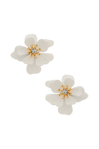 SHASHI Bloom Earring in White from Revolve.com | Revolve Clothing (Global)