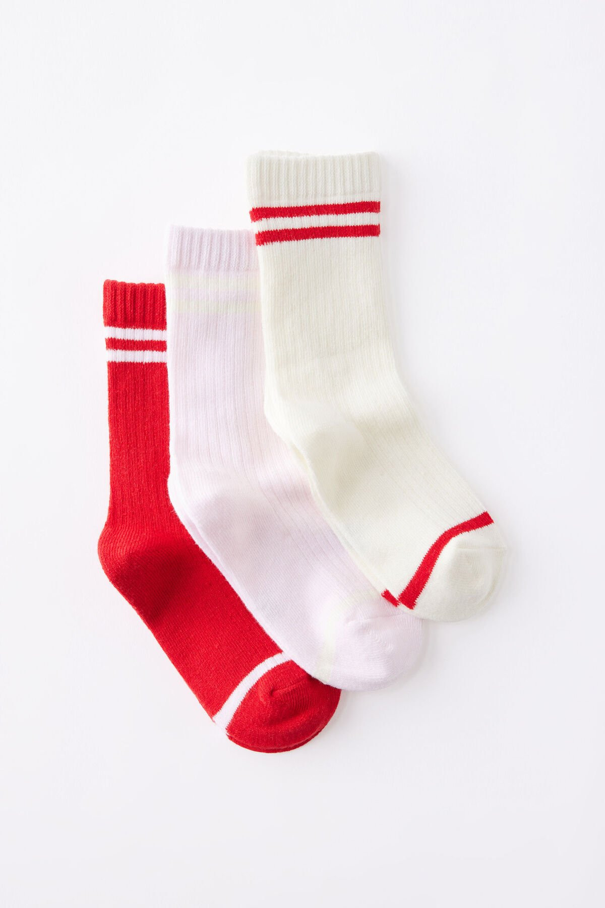 Kids 3Pk Crew Socks | Cotton On (US)