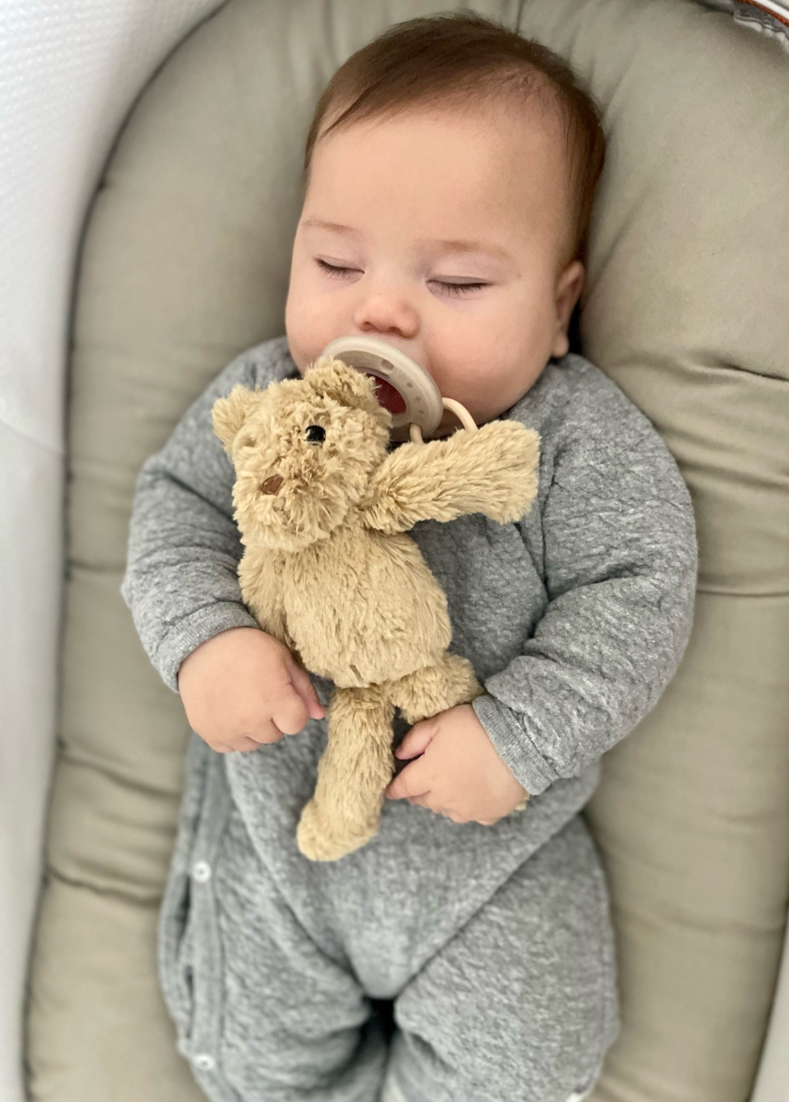 Sheppys loving this little bear that attaches to his pacifier 🧸

#LTKkids #LTKbaby #LTKbump