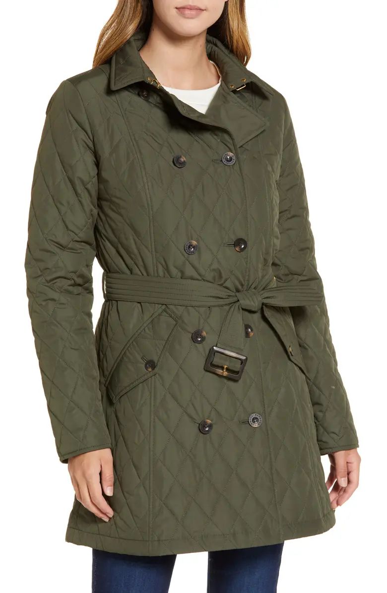 Riversdale Quilted Trench Coat | Nordstrom