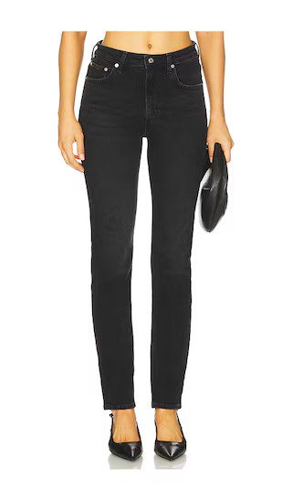 Zurie Straight Leg Jeans in Willow | Revolve Clothing (Global)