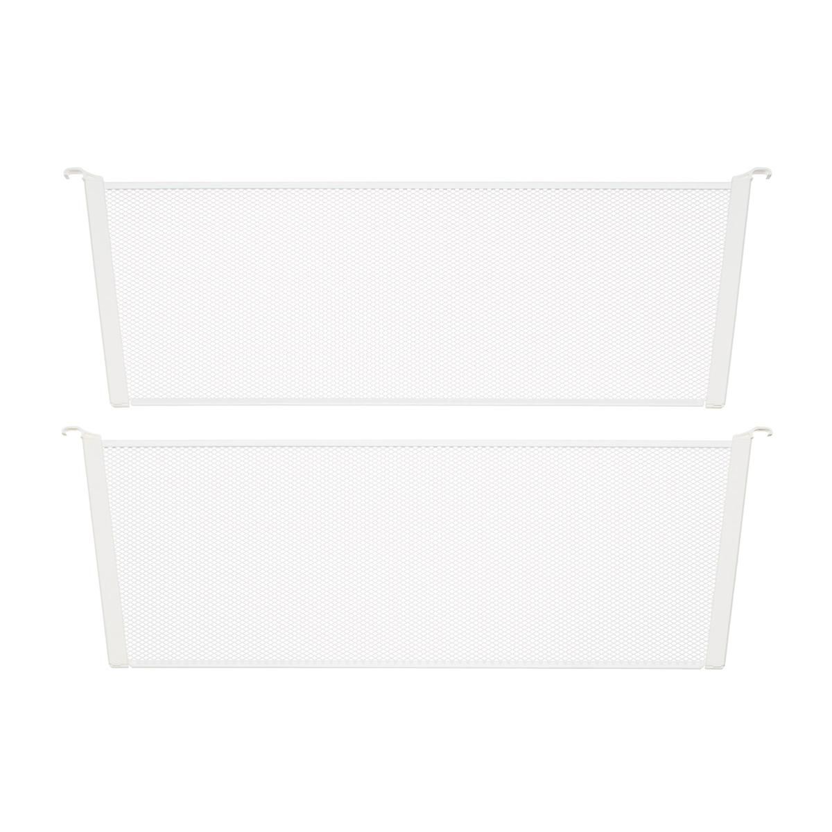 Elfa White 20-3/4" Mesh Drawer Dividers | The Container Store