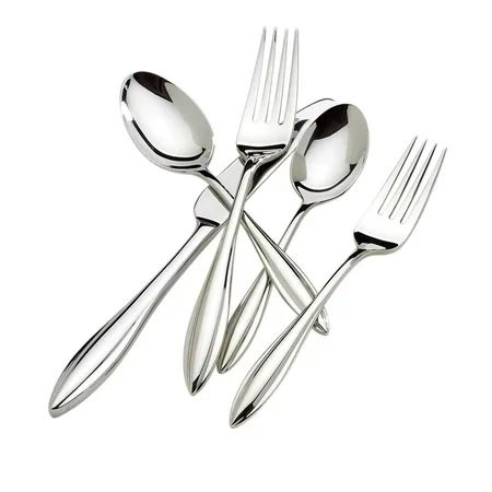 Lenox Sculpt 18/10 Stainless Steel 65 Piece Flatware Set, Service for 12 | Walmart (US)