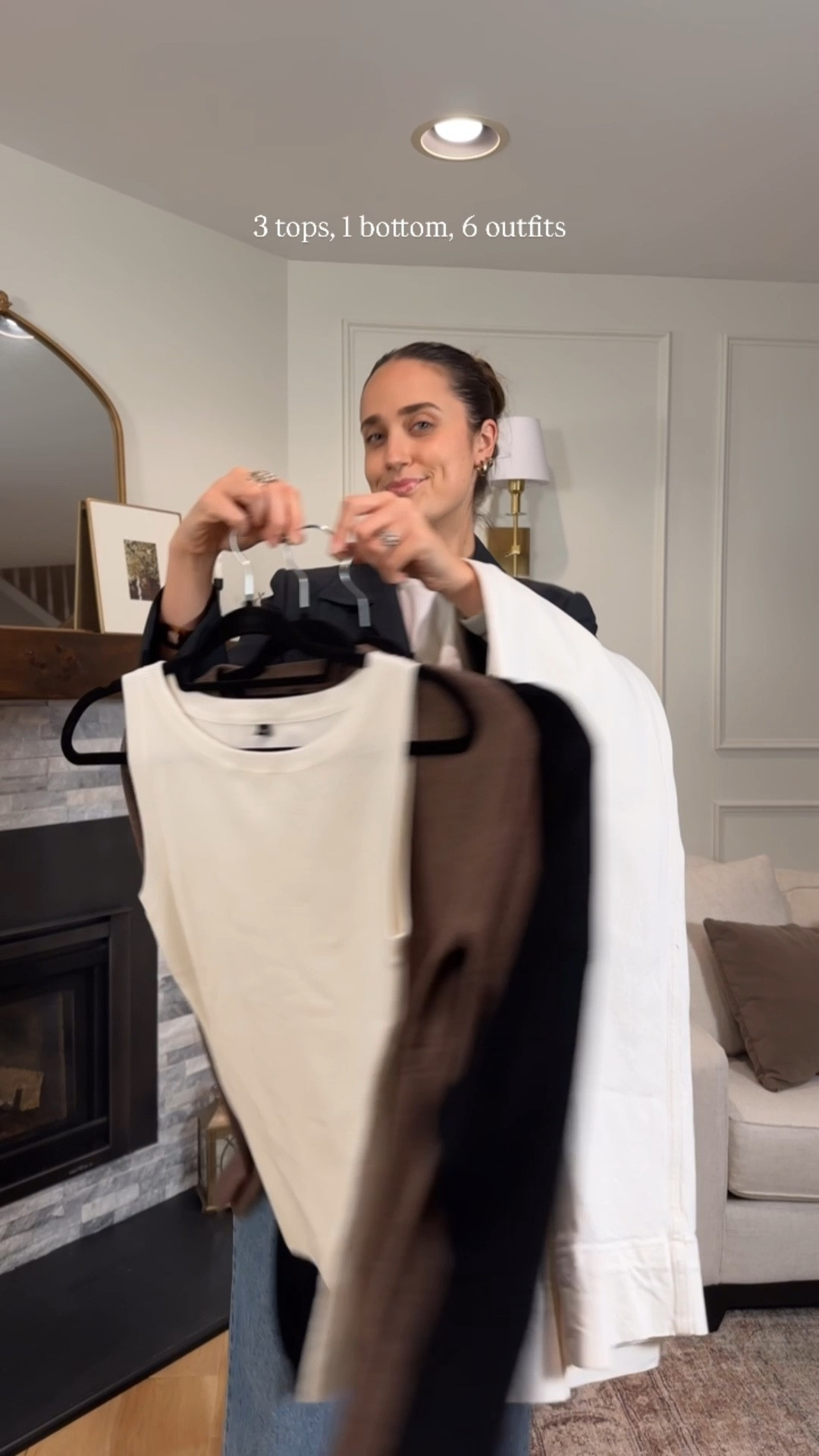 USE CODE KIMBER25LY for 25% off! 
Wearing my true size small in all tops. Seriously impressed by how soft and thick these pieces are  The tank is in the off-white color, the cardigan is in A-coffee, and the crewneck is in black. 

#LTKStyleTip #LTKSaleAlert #LTKSeasonal