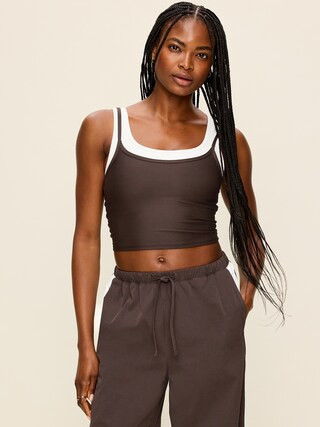PowerSoft Layered Longline Bra | Old Navy (US)