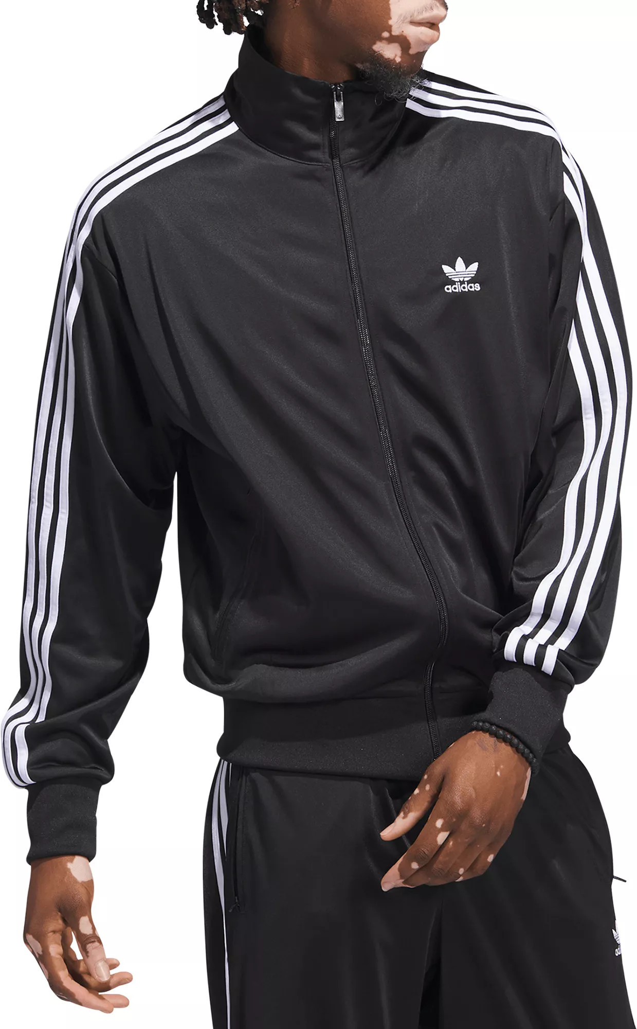 adidas Men's Adicolor Firebird Track Jacket, Medium, Black | DICK'S Sporting Goods