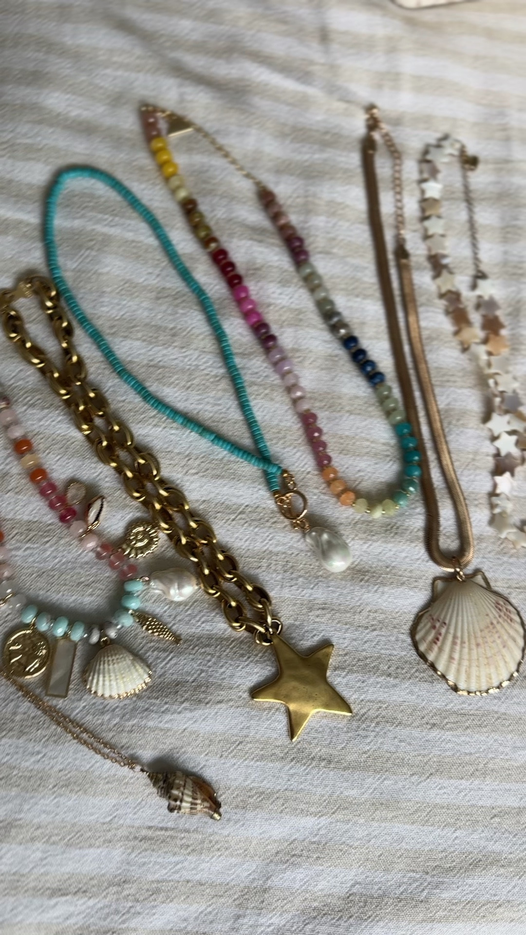 Beach necklaces I’m taking to the beach! 

 Couple items are from tjmaxx! 

#LTKStyleTip #LTKSeasonal #LTKFindsUnder50