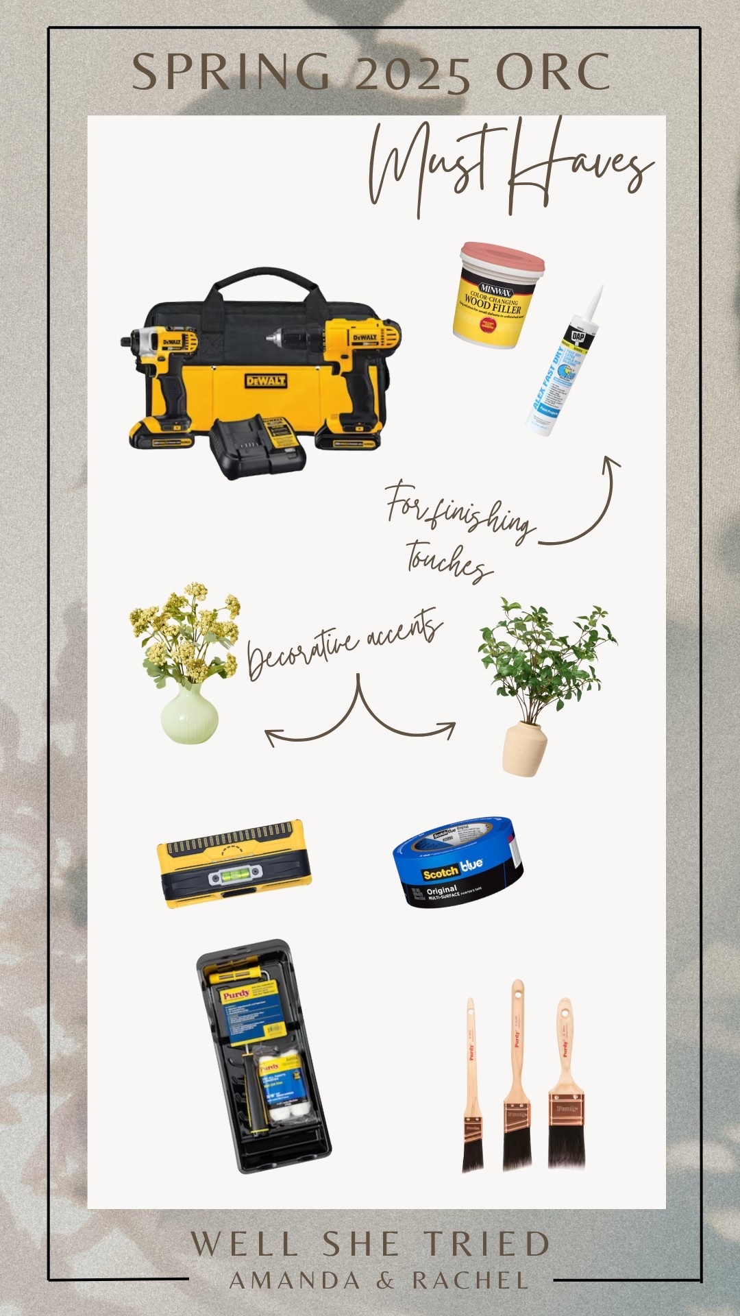 Spring 2025 ORC Must Haves

#LTKU #LTKSeasonal #LTKHome