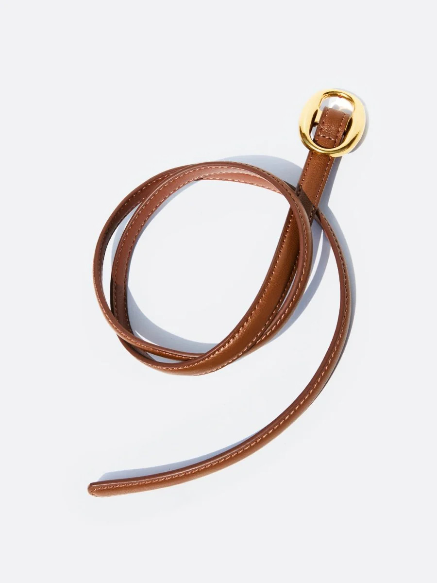 Women's Chelsea Suede Belt in Coffee | Brochu Walker | Brochu Walker