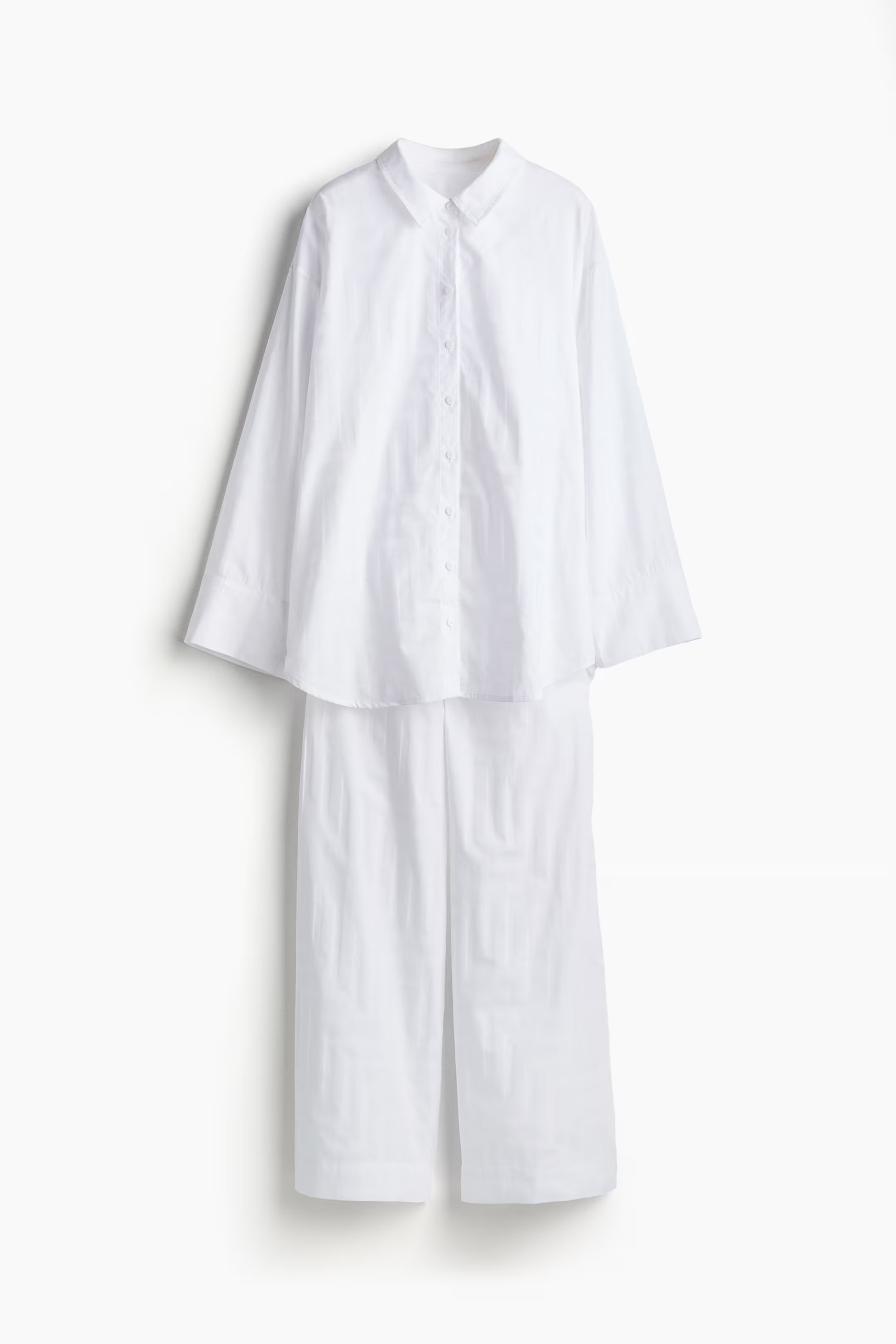 Pyjama aus Baumwolle mit Jacquardmuster | H&M (DE, AT, CH, NL, FI)