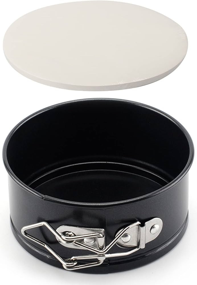Tellshun 4 Inch Springform Pan Mini Baking Mold Round Leakproof Nonstick Removable Bottom Bakewar... | Amazon (US)