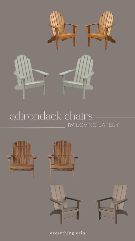 Adirondack chairs, outdoor chairs, back yard, home

#LTKHome