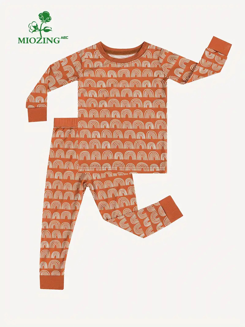 Cute Baby Girls High end Bamboo Fiber Brown Rainbow Pattern - Temu | Temu Affiliate Program