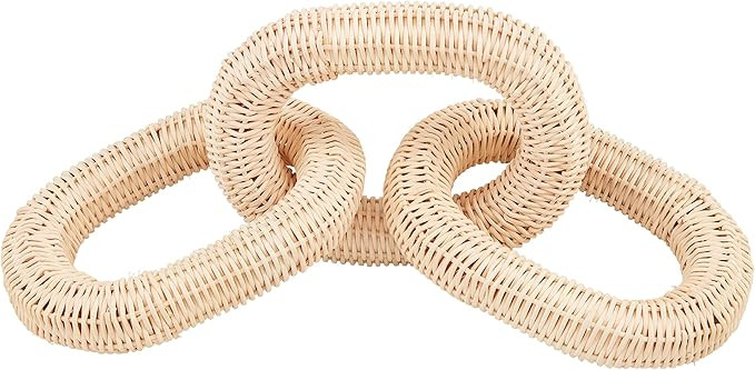 Mud Pie Natural Rattan Links, TAN | Amazon (US)