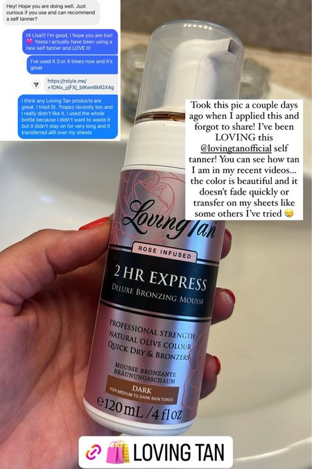 My current favorite self tan! The color is gorgeous, it lasts a long time and doesn’t transfer on my white sheets. 

#LTKFindsUnder50 #LTKBeauty #LTKStyleTip