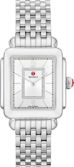 MICHELE Women's Deco II Diamond Bracelet Watch, 20mm x 43mm - 0.11 ctw | Nordstromrack | Nordstrom Rack