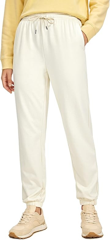 CRZ YOGA Cinch Bottom Sweatpants Women High Waisted, Thick Cotton Sweat Pants with Pockets Casual... | Amazon (US)